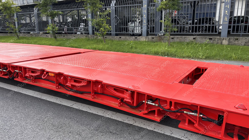 Combined Decks of Detachable Gooseneck Lowbed Trailer