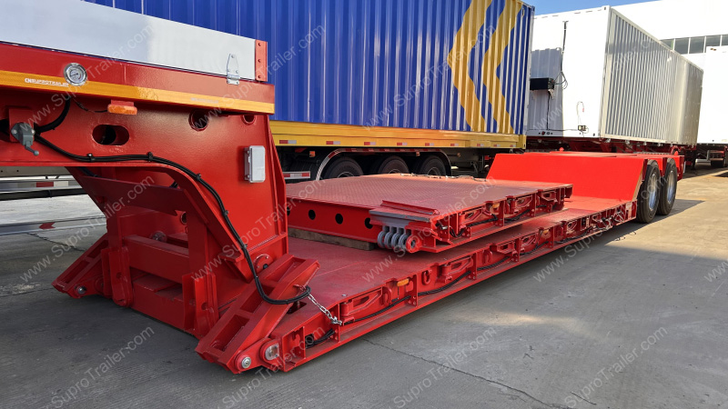Combined Decks of Detachable Gooseneck Lowbed Trailer