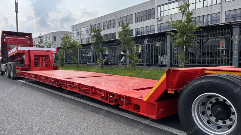 Combined Decks of Detachable Gooseneck Lowbed Trailer
