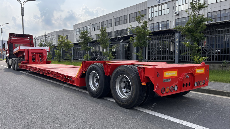 Detachable Gooseneck Lowbed Trailer