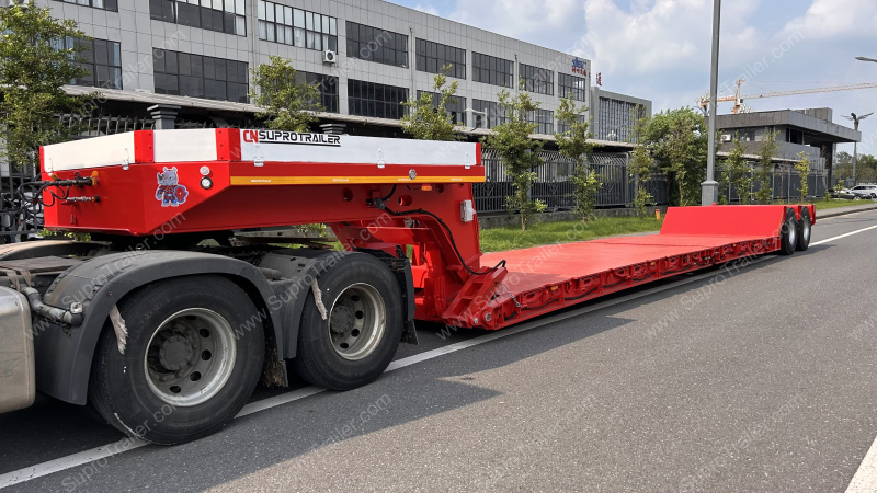 Detachable Gooseneck Lowbed Trailer