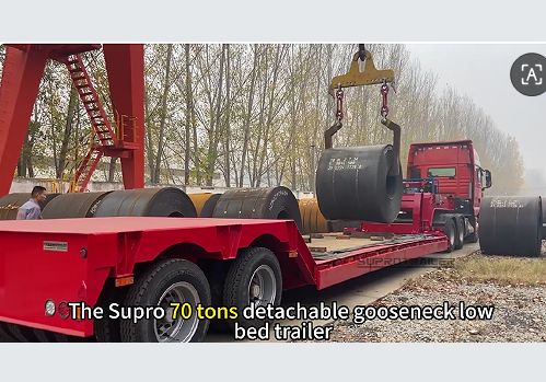 SuproTrailer 70-Ton Detachable Gooseneck Lowbed Strength Test