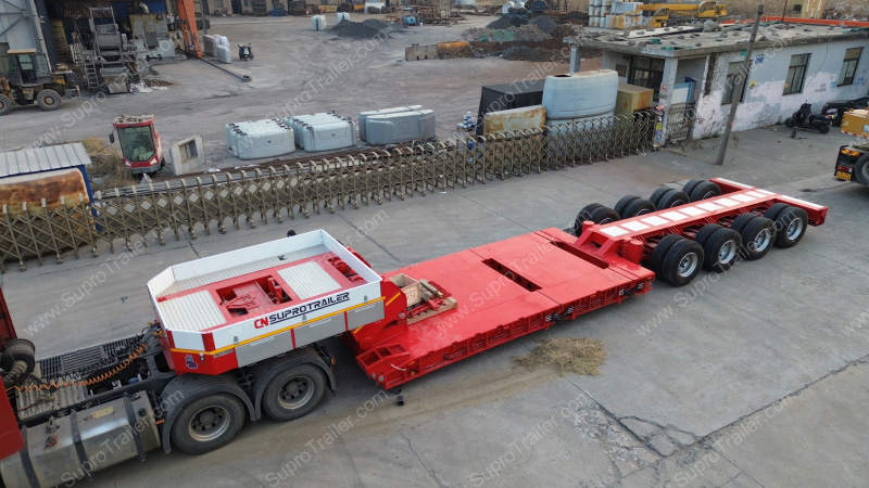 detachable gooseneck lowbed trailer