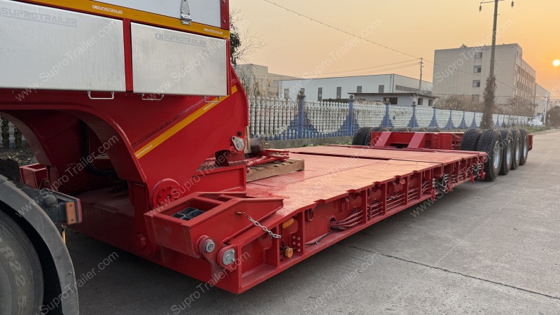 detachable gooseneck lowbed trailer