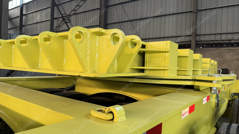 turntable flatbed trailer for girder transport