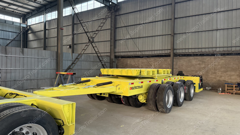 turntable flatbed trailer for girder transport