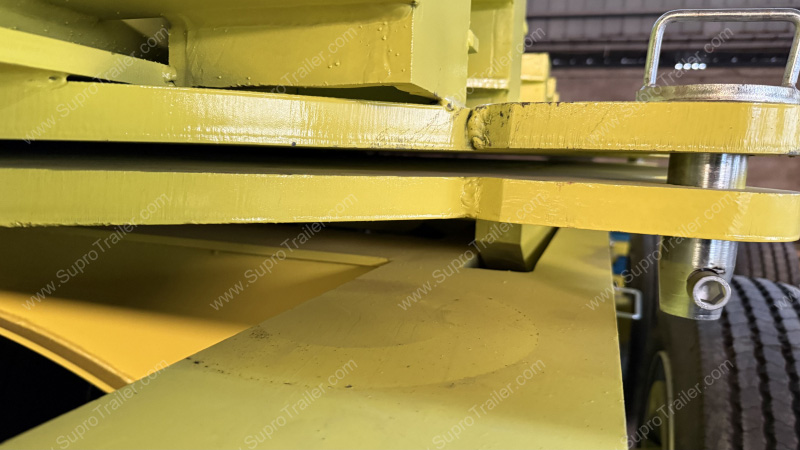 turntable flatbed trailer for girder transport