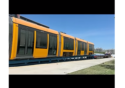 SuproTrailer Multi-Axle Trailer: Efficient Metro Carriages Transport Without Crane